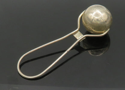 MEXICO 925 Sterling Silver  Vintage Shiny Baby Rattle Toy (JINGLES)  TR2968