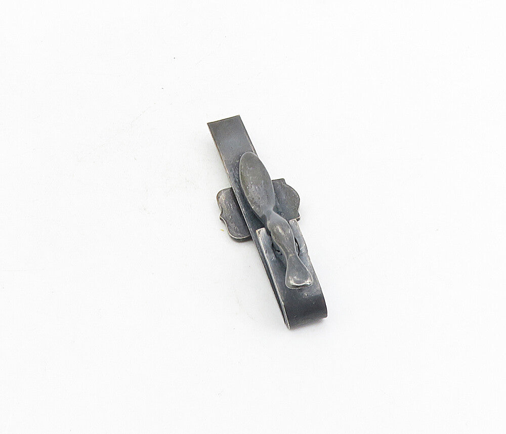 925 Sterling Silver  Vintage Oxidized Tennis Player Detail Tie Clip  TR1416