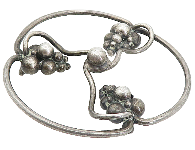 DANSK GUILDSMEDE HANDVAERK DENMARK 925 Sterling Silver Vintage Jar Topper TR1391