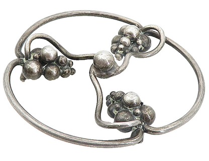 DANSK GUILDSMEDE HANDVAERK DENMARK 925 Sterling Silver Vintage Jar Topper TR1391