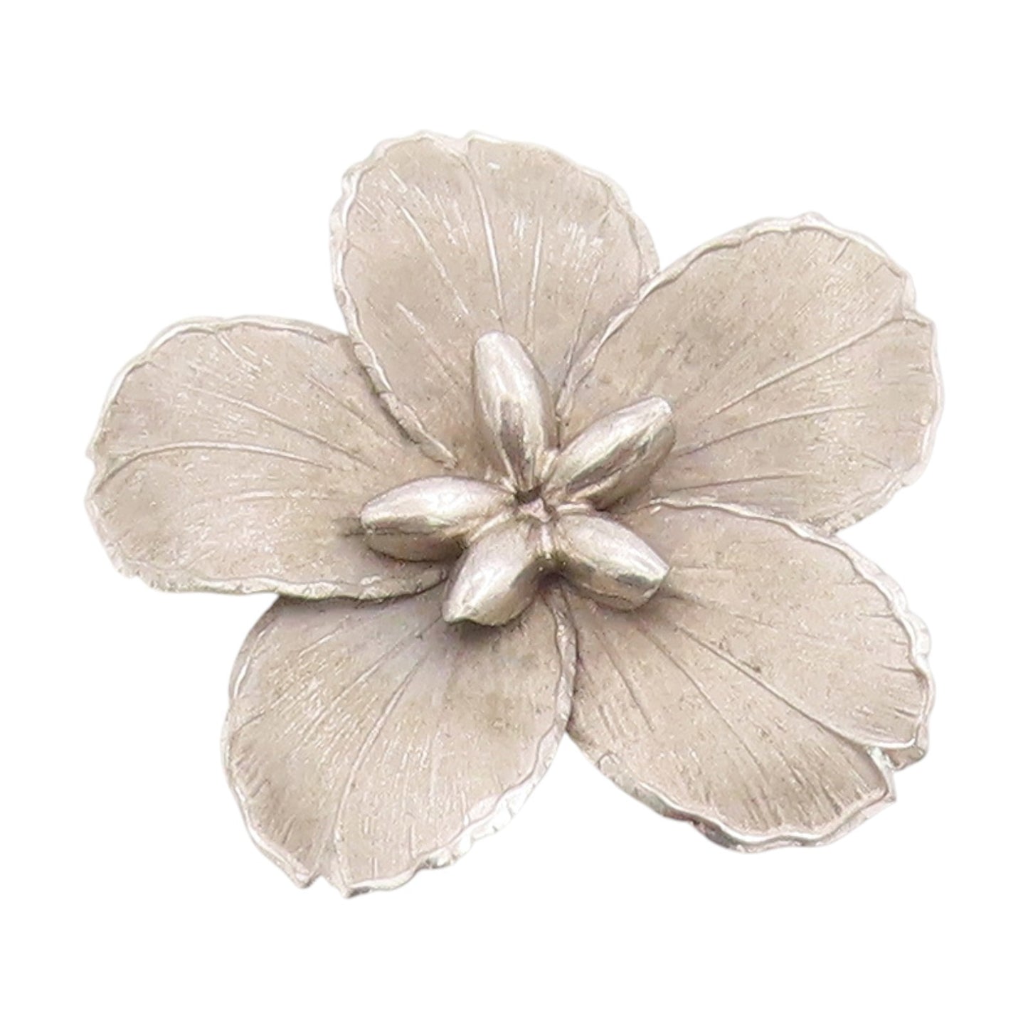 925 Sterling Silver Vintage Brooch BOND BOYD Modernist Floral Petal Pin  BP11861