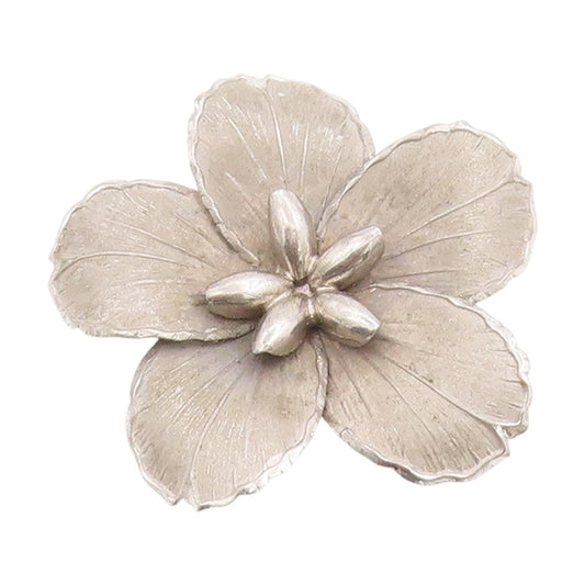 925 Sterling Silver Vintage Brooch BOND BOYD Modernist Floral Petal Pin  BP11861