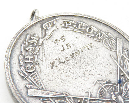 925 Sterling Silver  Vintage Antique US Amateur Athletic Union Pendant  PT7805