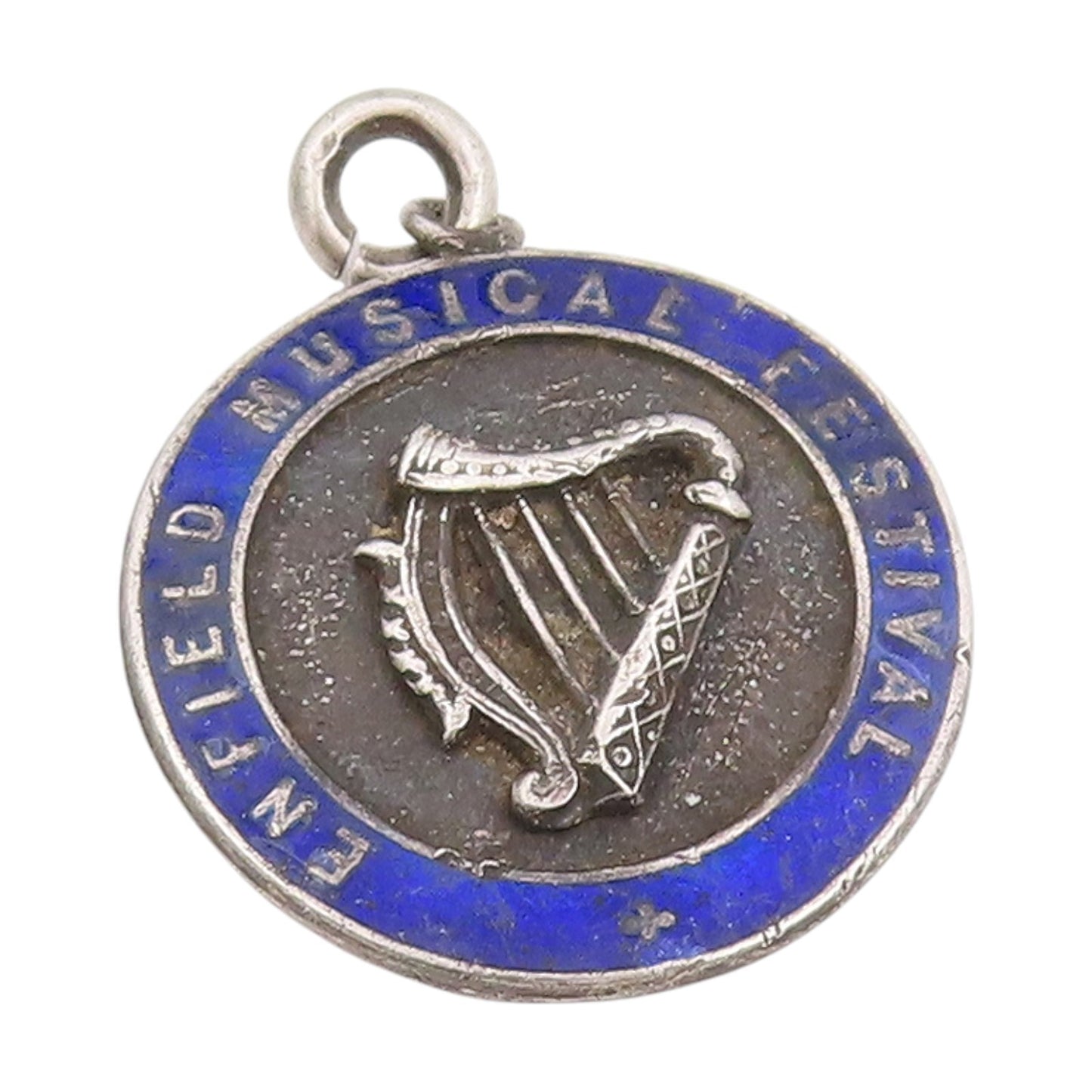 925 Sterling Silver Vintage Pendant ENGLAND 1931 Antique Music Festival  PT25208