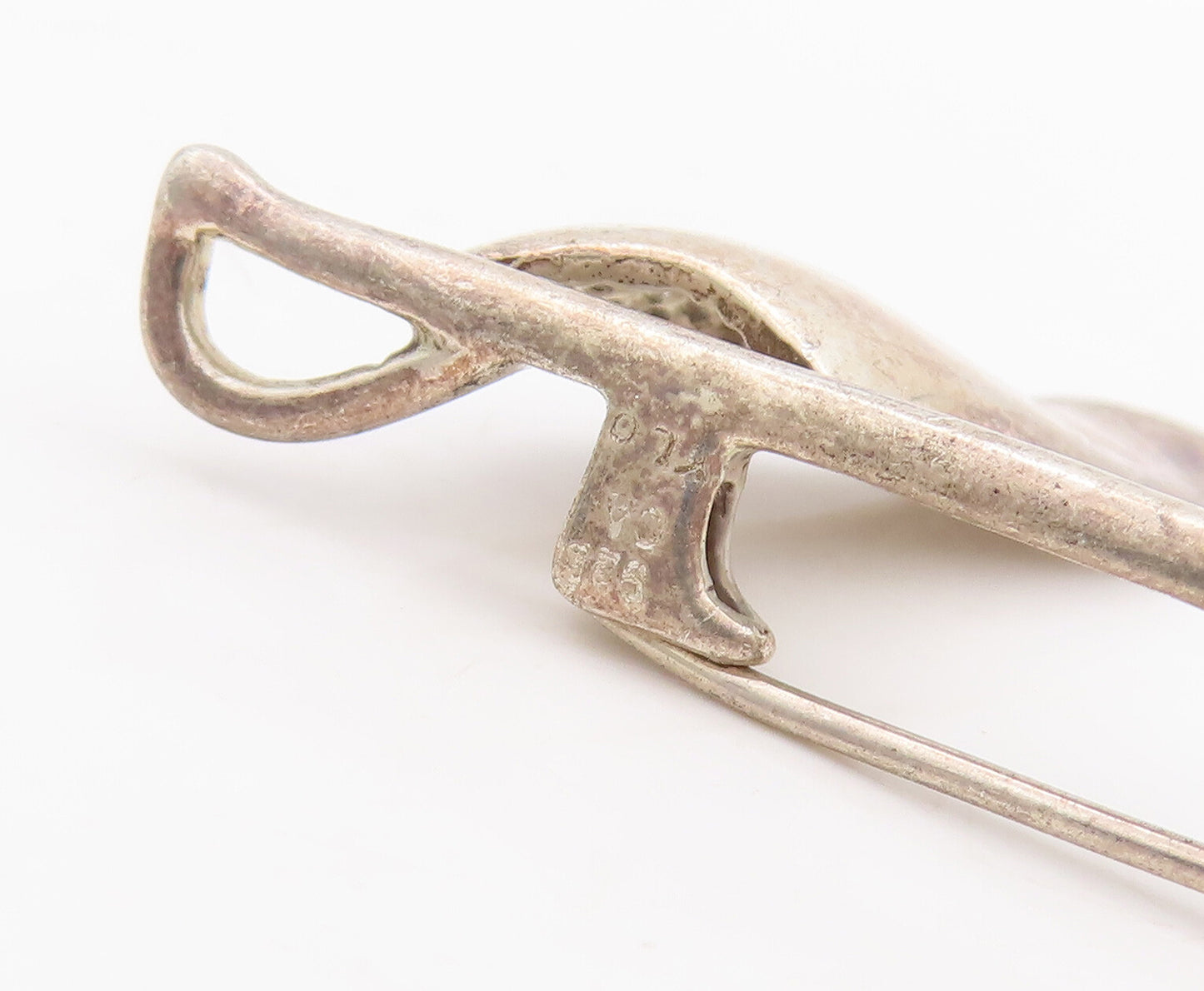 925 Sterling Silver Vintage Brooch Pin Cutout Golf Finishing Pot Hole  BP11093