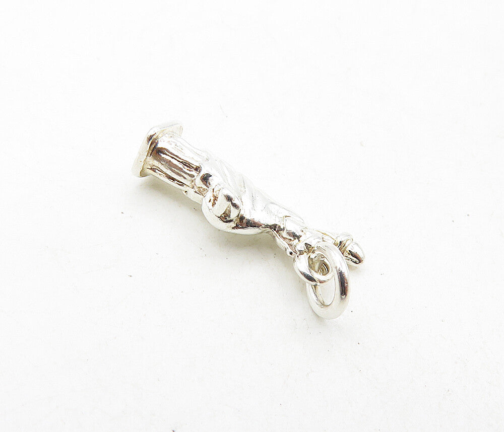 925 Sterling Silver  Vintage Petite Shiny Statue Of Liberty Pendant  PT6868