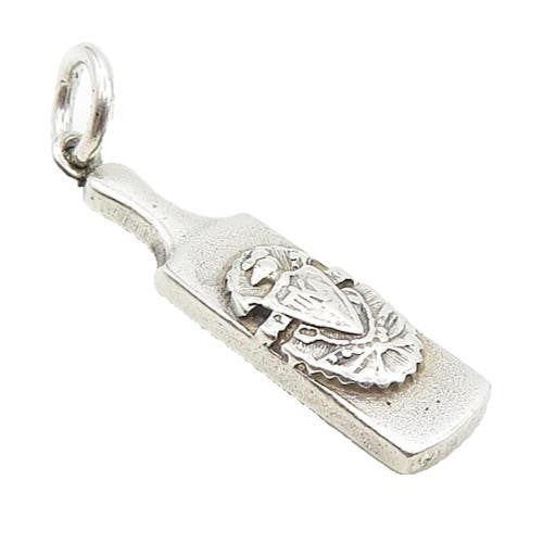 925 Sterling Silver  Vintage Petite Raised Detail Paddle Drop Pendant  PT6931
