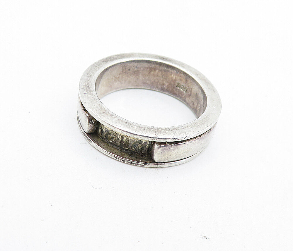 925 Sterling Silver  Vintage Live Laugh Love Etched Band Ring Sz 6.5  RG6004