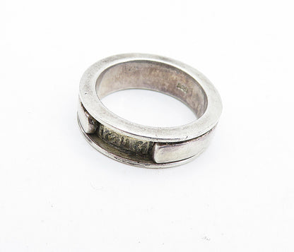 925 Sterling Silver  Vintage Live Laugh Love Etched Band Ring Sz 6.5  RG6004