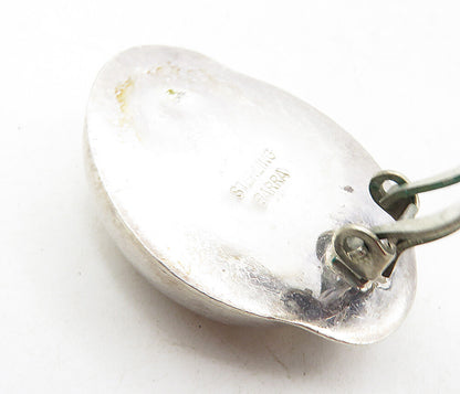 BARRA 925 Sterling Silver  Vintage Shiny Smooth Non Pierce Earrings  EG4813