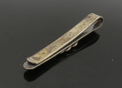 COF DENMARK 925 Sterling Silver  Vintage Oxidized Rustic Tie Clip  TR3129