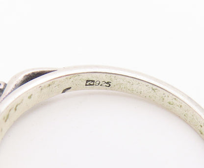 925 Sterling Silver Vintage Ring Classic Citrine Statement Band  Sz 7  RG36747