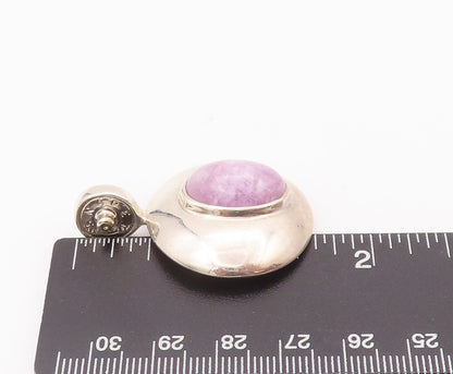 925 Sterling Silver Vintage Pendant ESPO SIG Purple Cabochon Charoite   PT22788
