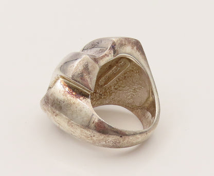 CHARLES KRYPELL 925 Silver  Vintage Scalloped Swirl Dome Ring Sz 6  RG26497