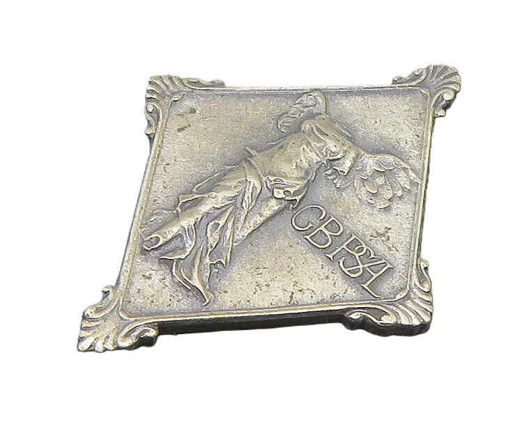 925 Sterling Silver  Vintage Antique Girls Athletic League Brooch Pin  BP9018