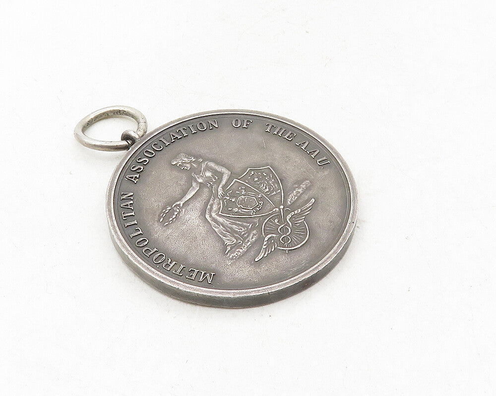 925 Sterling Silver  Vintage Antique Metro Assn. Of The AAU Pendant  PT7806
