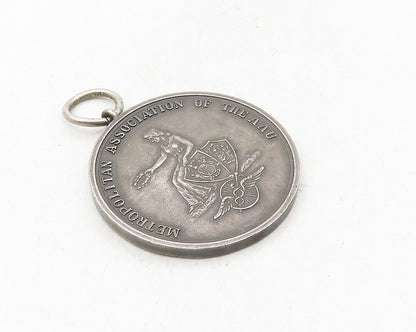 925 Sterling Silver  Vintage Antique Metro Assn. Of The AAU Pendant  PT7806