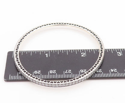 925 Sterling Silver Vintage Bracelet PANDORA CZ Elegant Eternity Bangle  BT11767