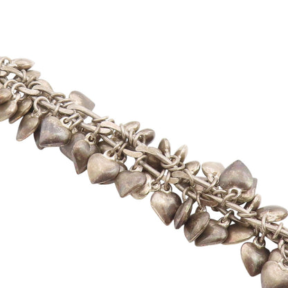 925 Sterling Silver Vintage Bracelet Chunky Love Heart Cascade Chain  BT12205