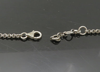 TONI 925 Sterling Silver  Vintage Cubic Zirconia Chain Necklace  NE3640