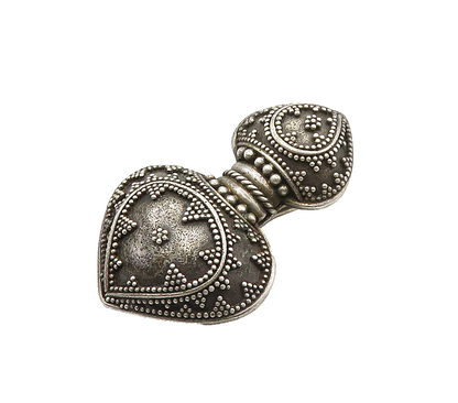 JOHN HARDY 925 Sterling Silver Vintage Ornate Detail Single Earring  EG8174
