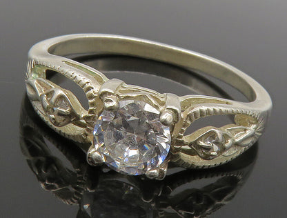 AVON 925 Sterling Silver  Sparkling Cubic Zirconia Band Ring Sz 11  RG13976