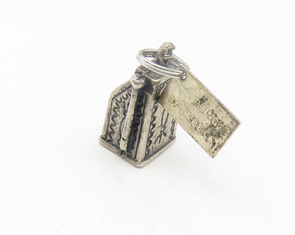 POST BELL TRADING 925 Silver  Vintage Oxidized Slot Machine Pendant  PT8871