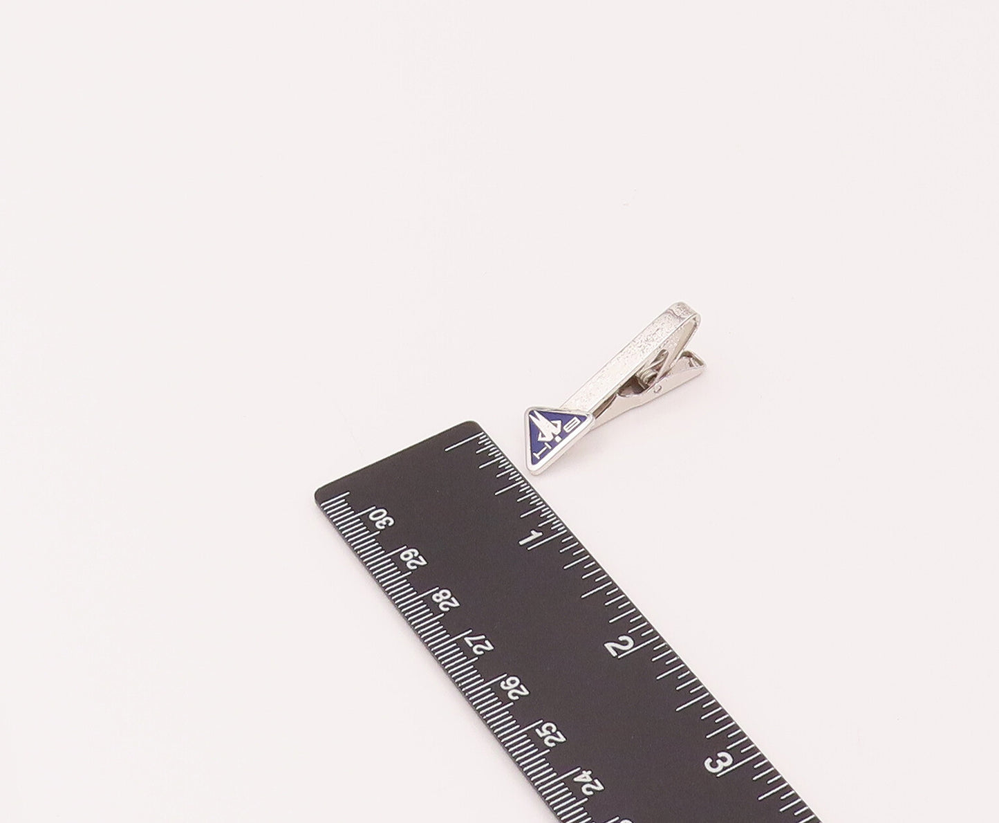 LA MODE 925 Sterling Silver Vintage Triangular Blue Tie Pin & Cuff Links  TR3475