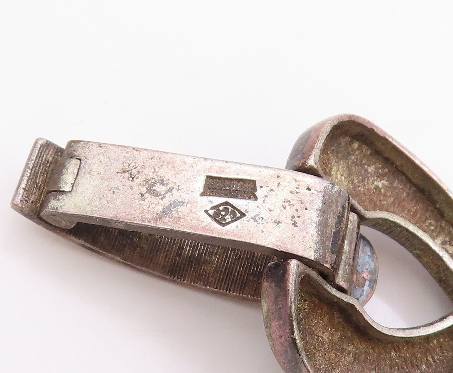 925 Sterling Silver Vintage Bracelet ARGENTINA Interlinked Ribbon Bow  BT11366