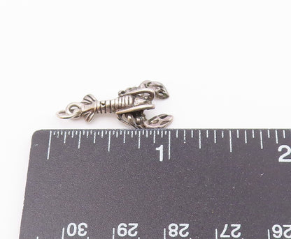 925 Sterling Silver  Vintage Petite Lobster Sea Animal Pendant  PT19880