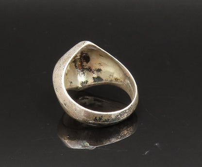 925 Sterling Silver  Vintage Minimalist Pyramid Dome Ring Sz 8  RG25619
