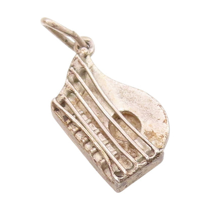 925 Sterling Silver Vintage Petite String Instrument Pendant  PT18725