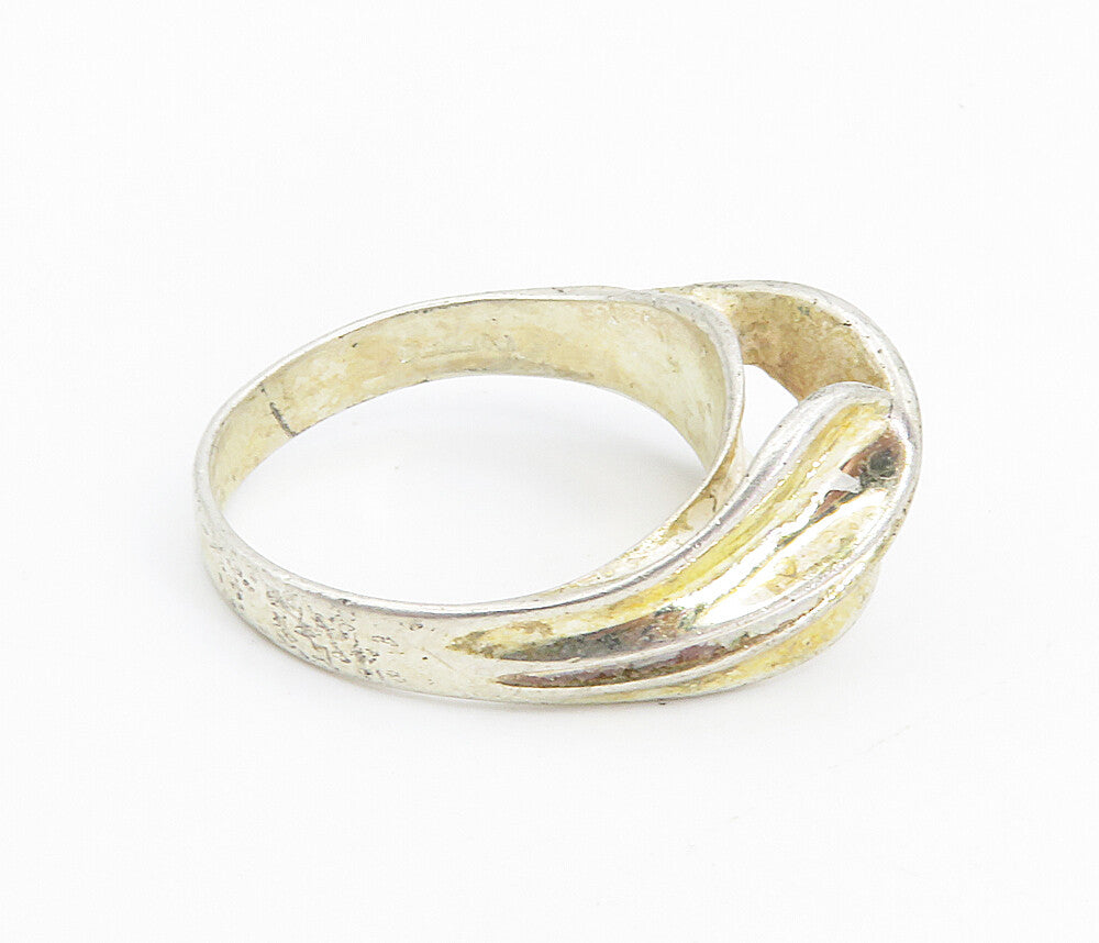 CELLINI 925 Sterling Silver Vintage Shiny Concave Dome Band Ring Sz 7.5 RG8647