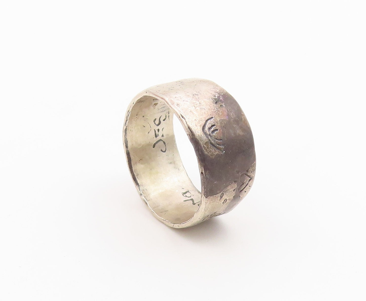 925 Sterling Silver Vintage Ring JES MAHARRY Grow Strong Tree  Sz 11  RG36650