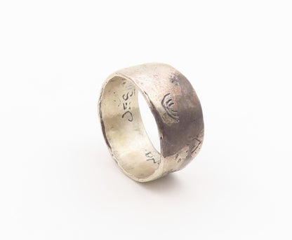 925 Sterling Silver Vintage Ring JES MAHARRY Grow Strong Tree  Sz 11  RG36650