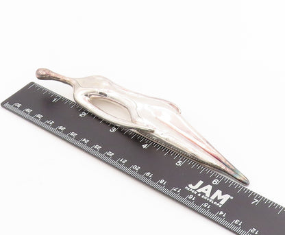 925 Sterling Silver Vintage Brooch RUTH BLOCH Large Women Figurine Pin  BP12118