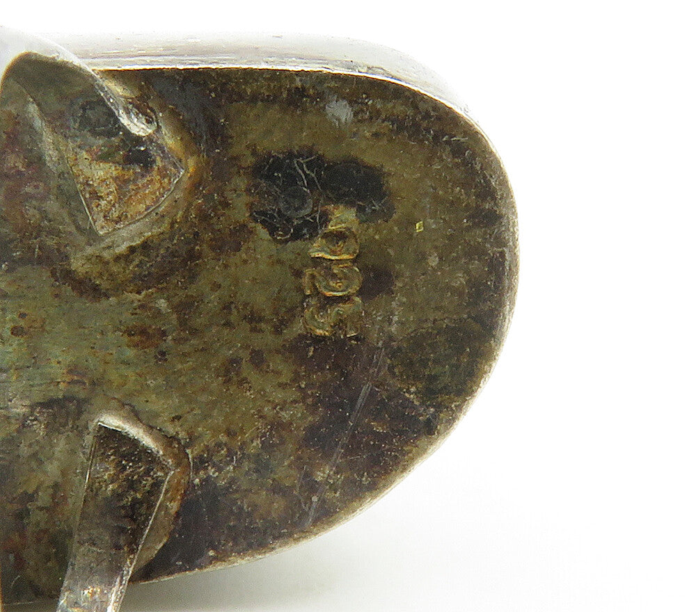 925 Sterling Silver  Vintage Cabochon Jasper Split Cocktail Ring Sz 7  RG16473