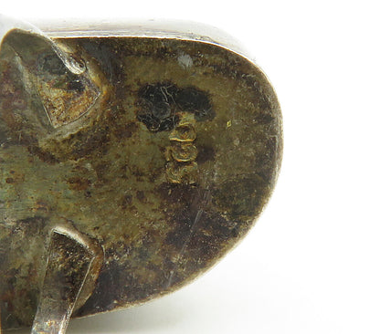 925 Sterling Silver  Vintage Cabochon Jasper Split Cocktail Ring Sz 7  RG16473