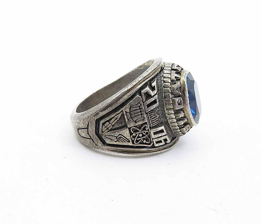 REED 925 Silver  Blue Topaz Gateway I.S. 364 2006 Class Ring Sz 7  RG7061