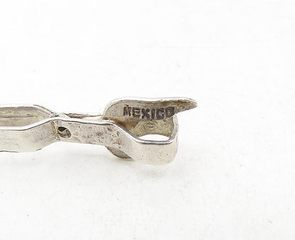 MEXICO 925 Sterling Silver  Vintage Petite Shiny Smooth Open Pendant  PT6945
