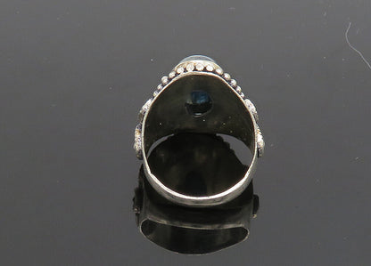925 Sterling Silver  Vintage Cabochon Kyanite Cocktail Ring Sz 8.5  RG19985