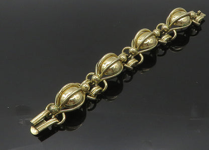 NAPIER 925 Sterling Silver  Vintage Rare Modernist Chain Bracelet  BT8421