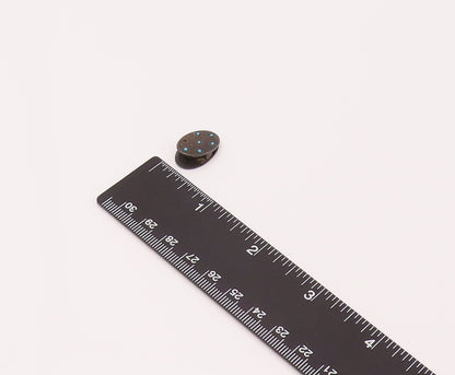 925 Sterling Silver  Vintage Antique Small Oval Blue Stone Star Tie Pin TR3480