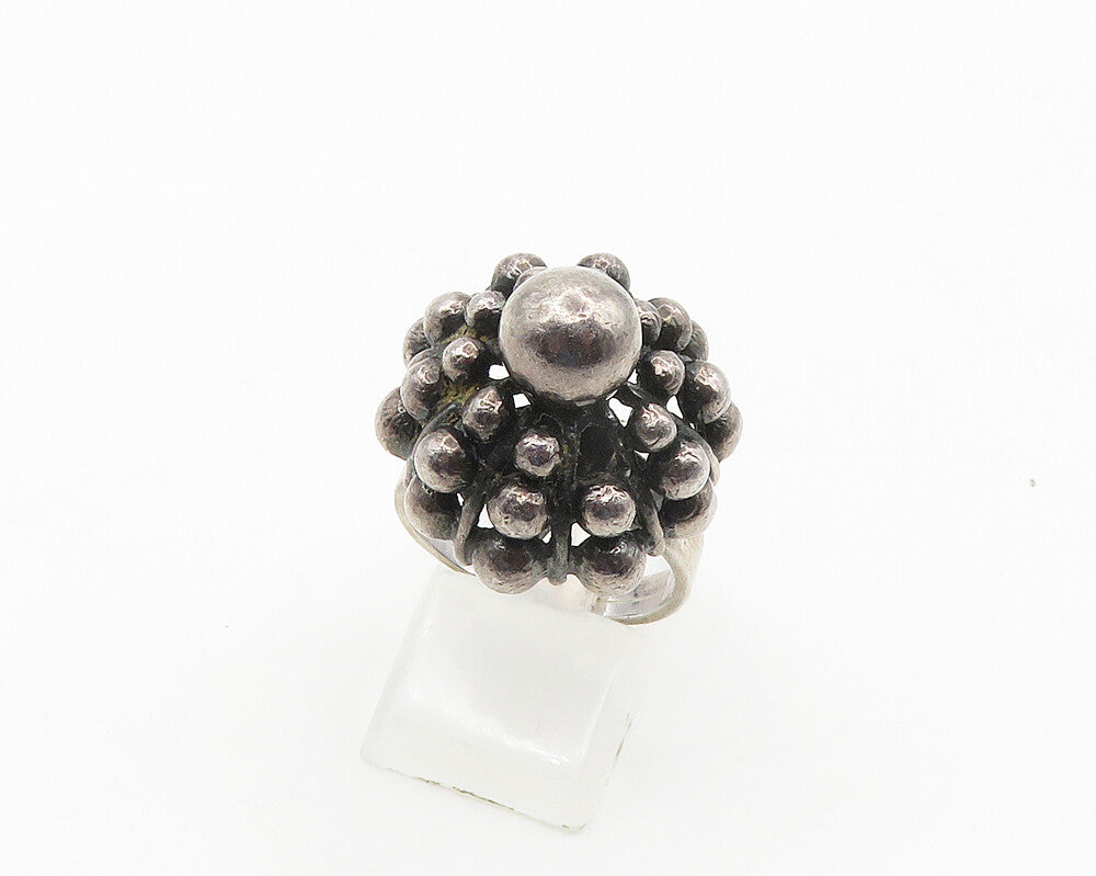 ERIK GRANIT FINLAND 925 Silver  Vintage Bubble Dome Band Ring Sz 6.5  RG18341