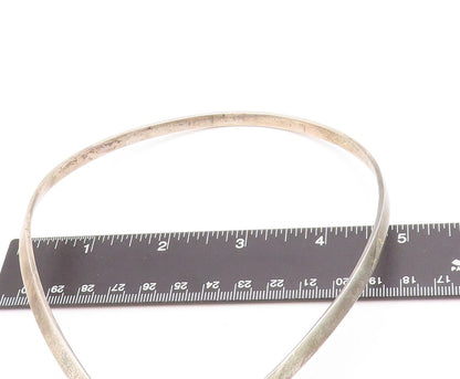 LOS BALLESTEROS 925 Silver  Vintage Oxidized Love Heart Collar Necklace NE1630