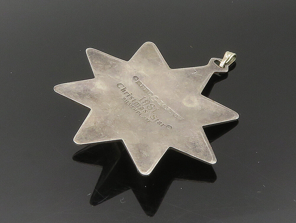 REED & BARTON 925 Sterling Silver  Vintage Christmas Star Pendant  PT19987