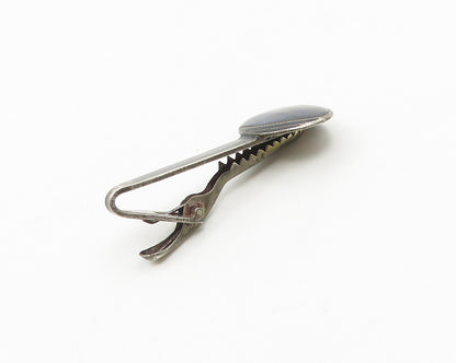 SIAM 925 Sterling Silver  Vintage Antique Dark Tone Smooth Tie Clip  TR2539