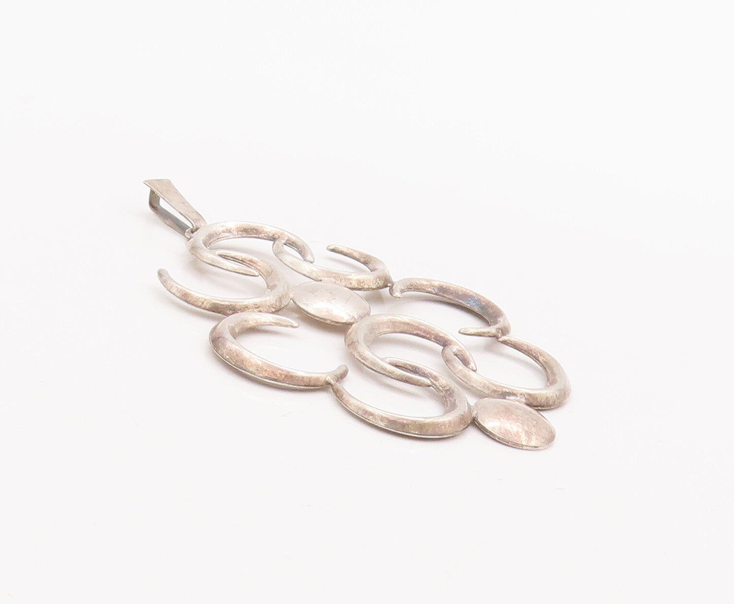 925 Sterling Silver Vintage Pendant Solid Cutout HC Ostrem Norway  PT23135
