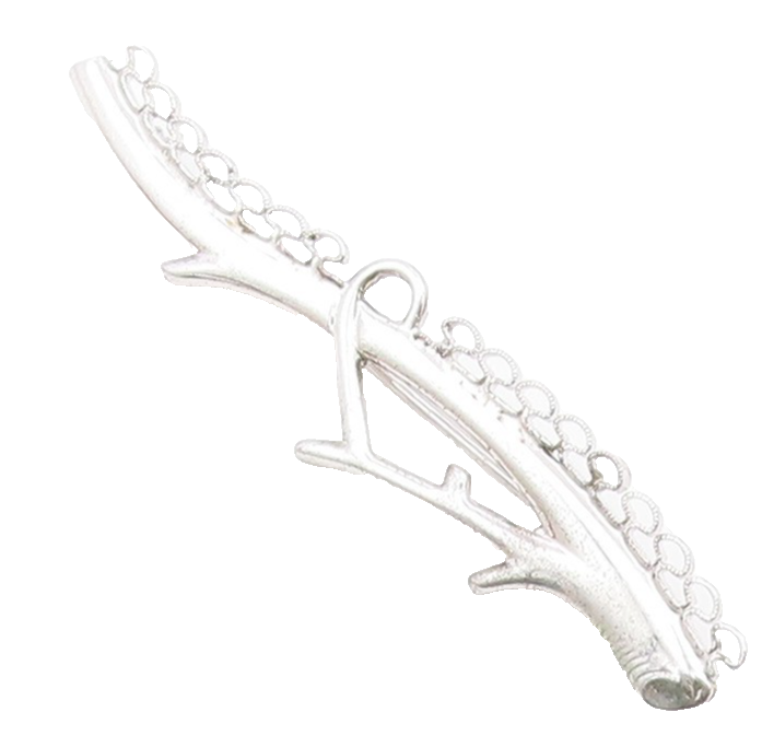 FORSTNER 925 Sterling Silver Vintage Shiny Tree Branch Motif Brooch Pin BP8932