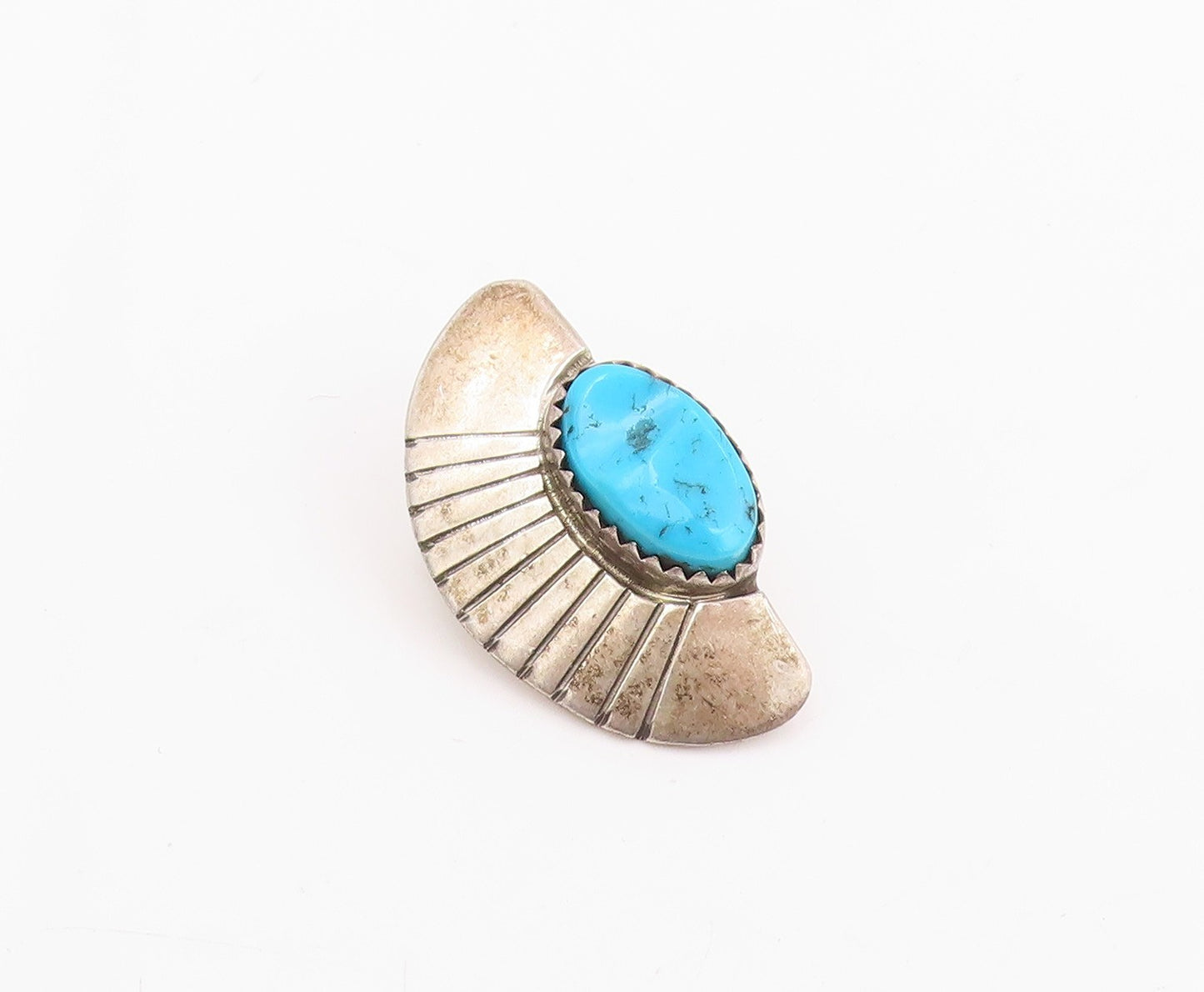 925 Sterling Silver Vintage Earrings NAVAJO ZUNI Gemstone Single Lot  EG14290